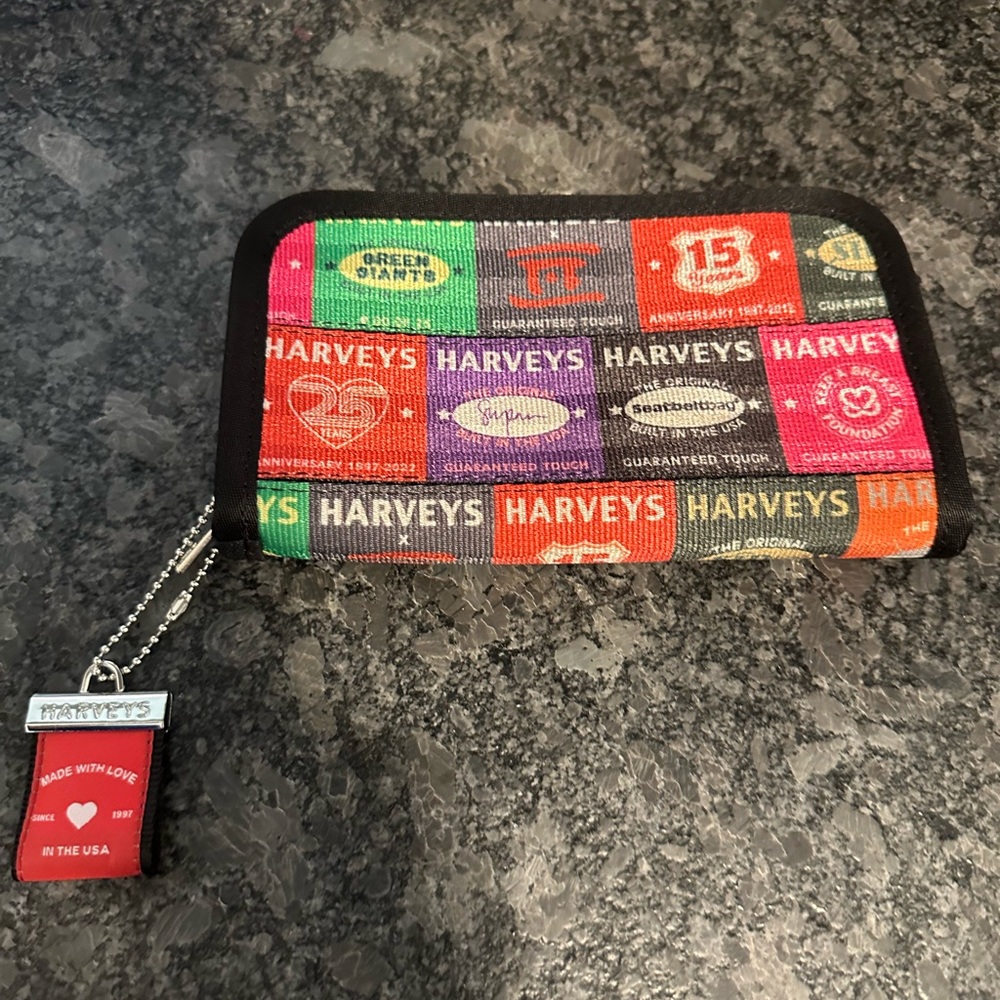 Harveys Colorful Patchwork Wallet - image 1